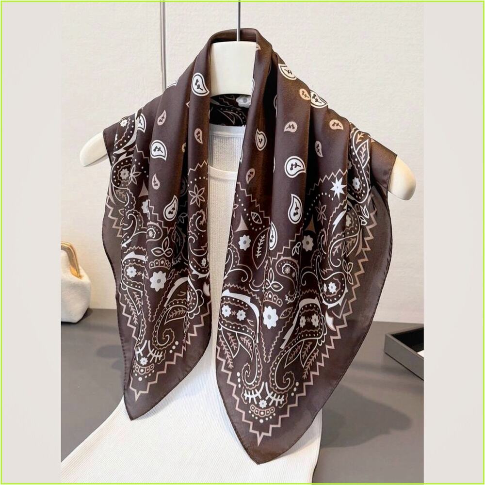 Brown Paisley Scarf